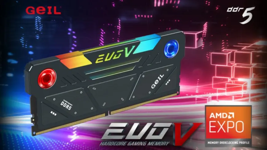 GeIL Ready With EVO V & Polaris AMD “EXPO” Edition DDR5 Memory Kits, Up To DDR5-6400 With RGB & Active Cooling…