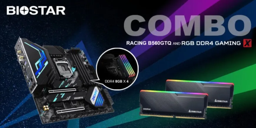 BIOSTAR Launches RACING B560GTQ Motherboard & RGB DDR4 GAMING X RAM Kit Bundle For $300 US