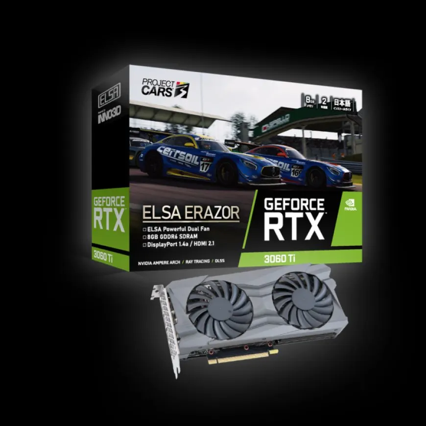 ELSA Releases Project Cars 3 x ERAZOR RTX 3060 Ti LHR Collaboration