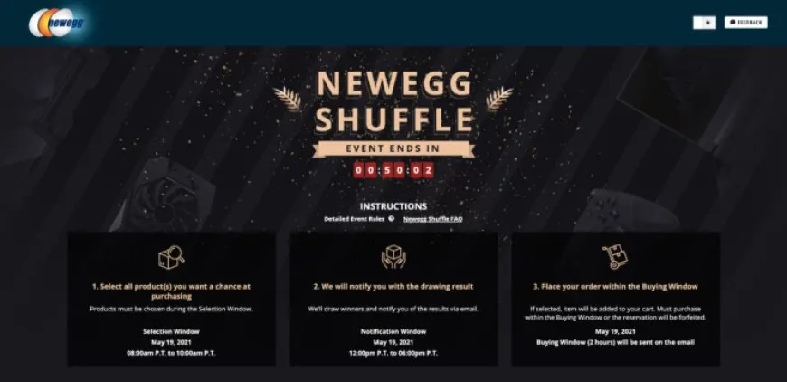 Newegg Shuffle – May 19th: Multiple Models Of The NVIDIA GeForce RTX 3070 & The AMD Radeon RX 6700XT Graphics Cards…