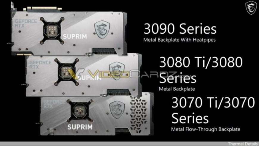 MSI GeForce RTX 3080 Ti 12 GB And RTX 3070 Ti 8GB ‘SUPRIM’ Series GPUs Leaked, Landing In June?