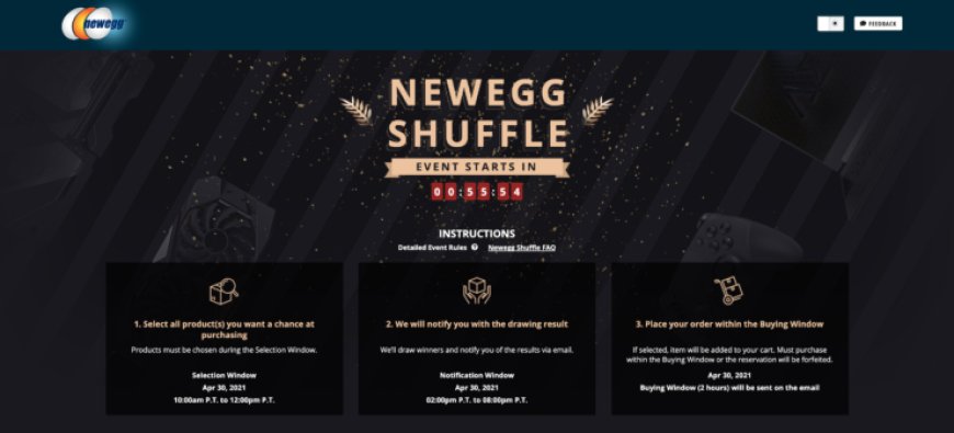 Newegg Shuffle: NVIDIA GeForce RTX 30 Series Graphics Cards Available In Today’s Shuffle