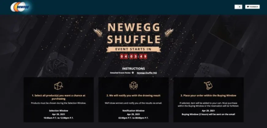 Newegg Shuffle: NVIDIA RTX 30 Series Graphics Cards & The AMD Ryzen 5900X CPU Available In Today’s Shuffle