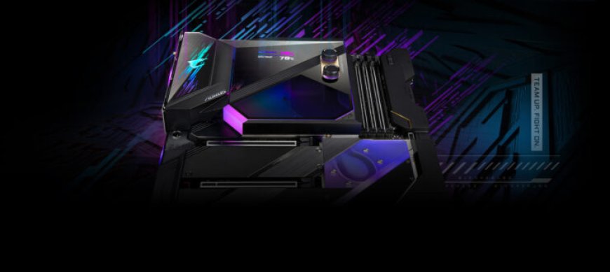 Gigabyte Unveils The Z590 AORUS XTREME WATERFORCE, Features An LED Temperature Read Out On The Monoblock