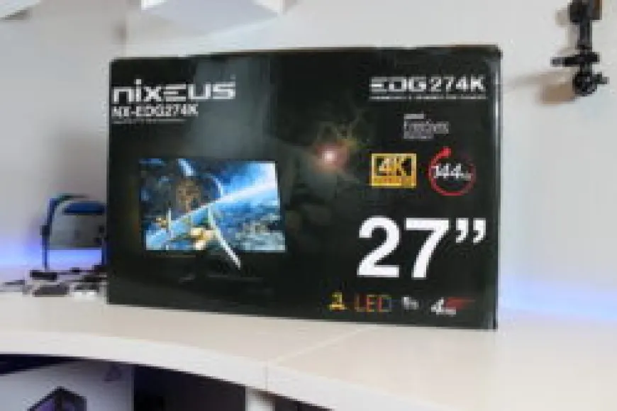 The Nixeus NX-EDG274K monitor features a 27-inch 4K display with 144Hz refresh rate and DSC support.