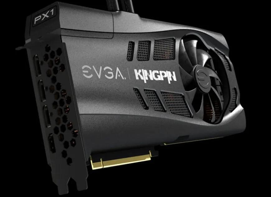 EVGA GeForce RTX 3090 KINGPIN graphics card overclocked to 2580 MHz achieving a 3DMark Port Royal world record.