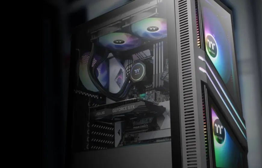 Thermaltake Versa T25 TG, T35 TG RGB, H330 TG, and H350 TG RGB mid-tower chassis