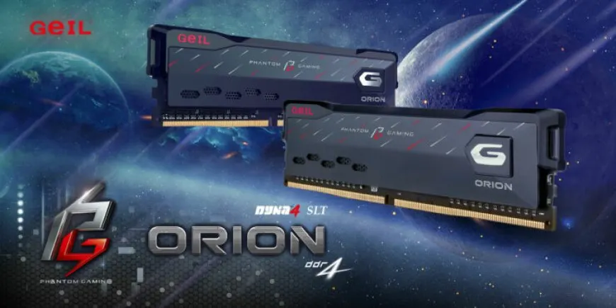 GeIL and ASRock ORION Phantom Gaming Edition DDR4 desktop memory modules feature high capacity and moderate speeds.