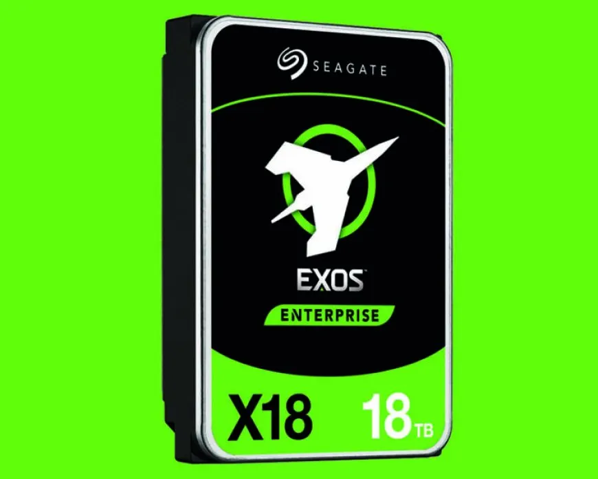 Seagate Exos 18TB helium-filled enterprise hard drive