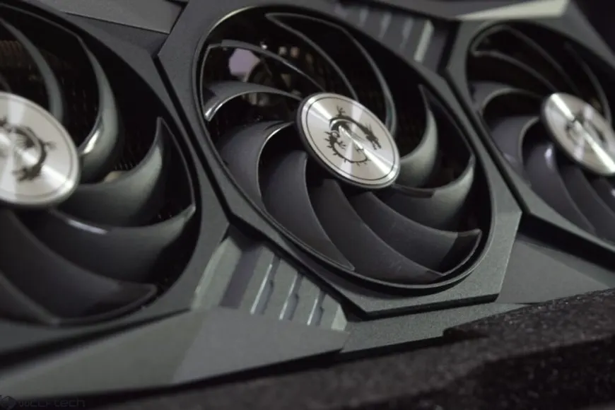 MSI GeForce RTX 3080 Gaming X Trio 10 GB GDDR6X graphics card with Tri-Frozr cooling system.