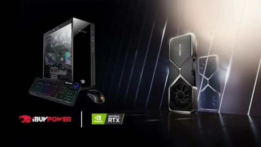 iBUYPOWER desktop computers featuring NVIDIA GeForce RTX 30 series graphics cards