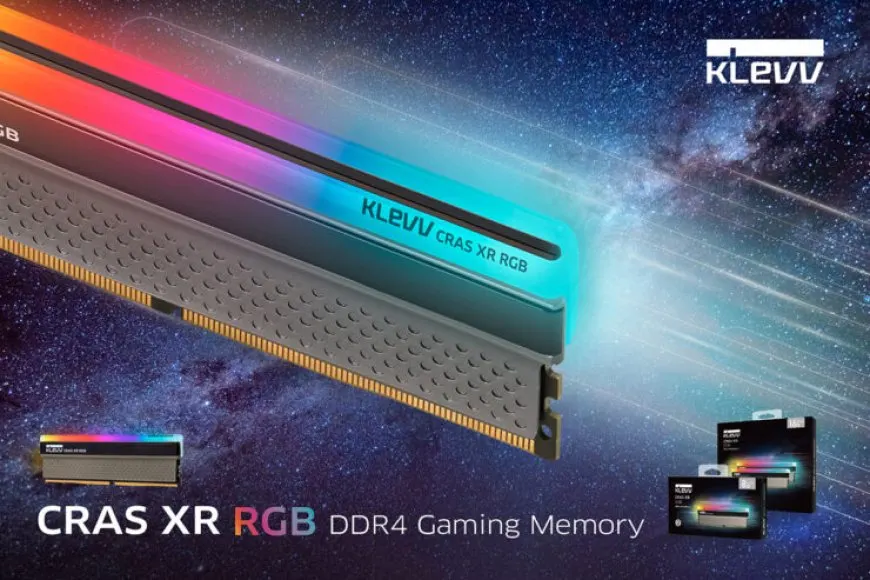 KLEVV CRAS XR RGB and BOLT XR DDR4 gaming memory modules