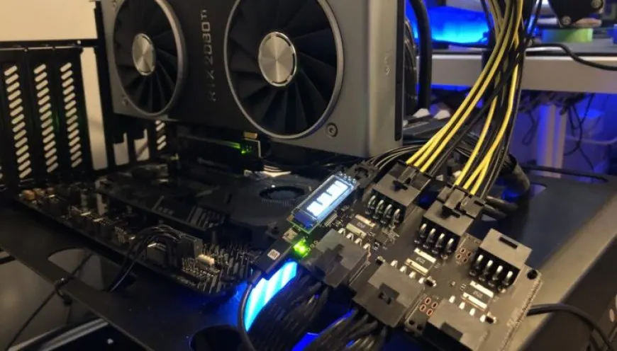 NVIDIA PCAT tool for testing graphics card power consumption.