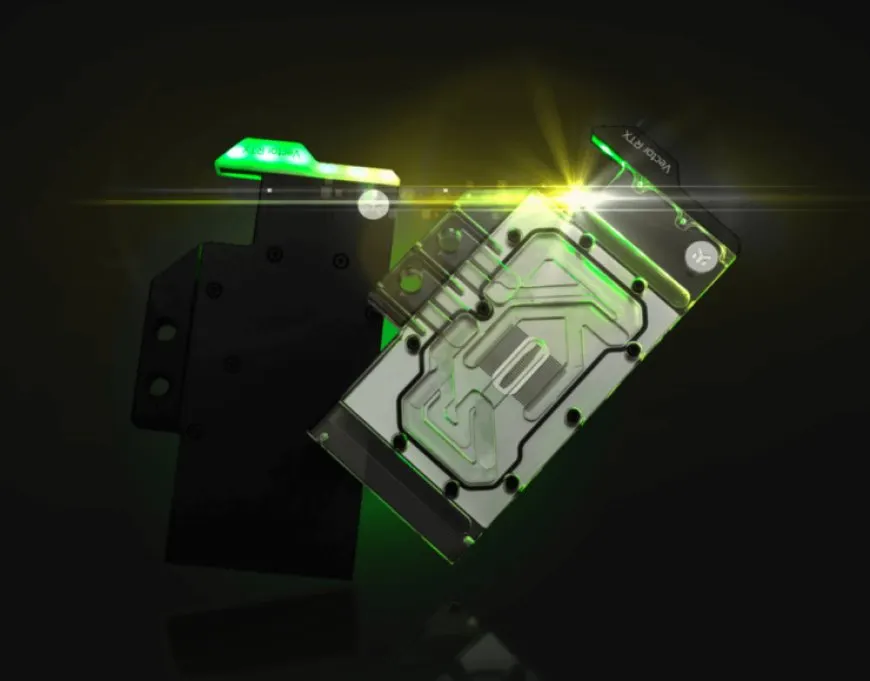 EKWB EK-Quantum Vector waterblocks for NVIDIA GeForce RTX 3090 and RTX 3080 reference PCBs.