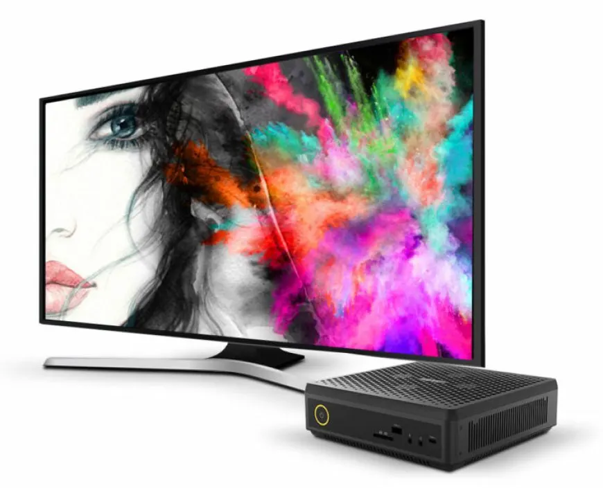 The Zotac ZBOX Q series mini workstation features an Intel Core i7 processor and Nvidia Quadro RTX 3000 graphics.