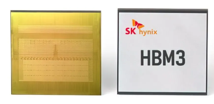 SK hynix HBM3 DRAM module delivered to NVIDIA for Hopper data center GPUs.
