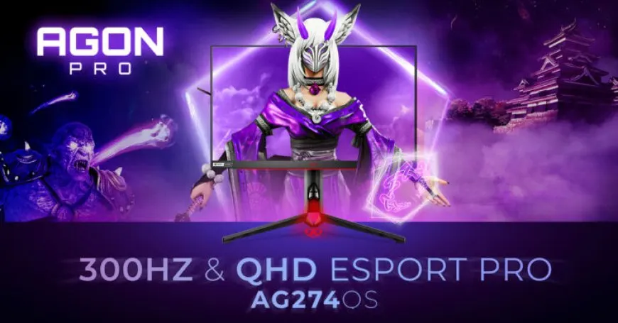 The AOC AGON PRO AG274QS is a 27-inch IPS gaming monitor featuring QHD resolution and a 300Hz refresh rate.