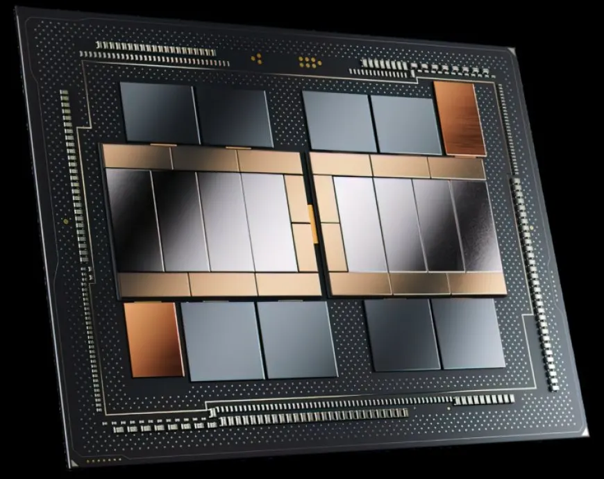 Intel Rialto Bridge GPU block diagram highlighting 160 Xe cores and OAM 2.0 specifications.