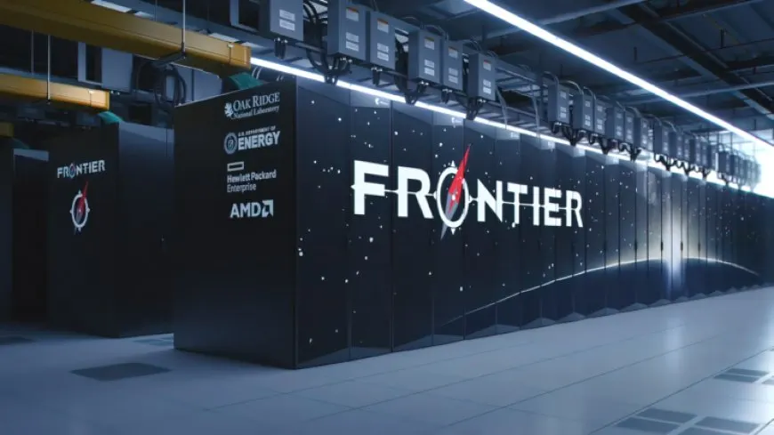 The AMD Frontier exascale supercomputer features EPYC CPUs and Instinct GPUs.