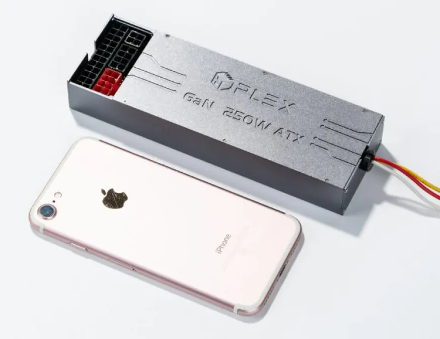 The HDPLEX 250W fanless ATX power supply unit features gallium nitride technology.