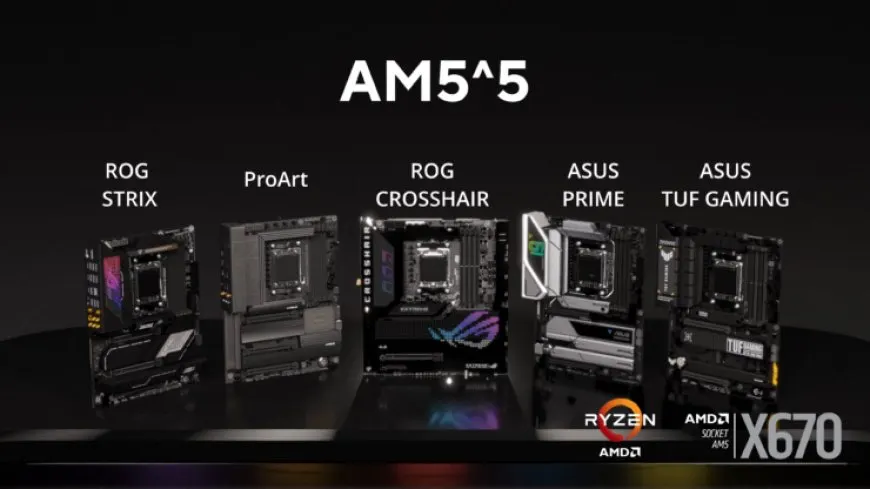 ASUS ROG Crosshair X670E Extreme motherboard and X670 motherboards.