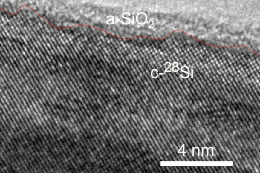 Ultrathin silicon-28 semiconductor layers are displayed for use in advanced computer processors.