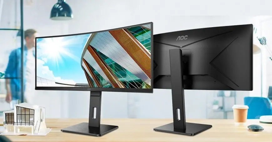 AOC 34-inch ultrawide monitor with 65W USB-C