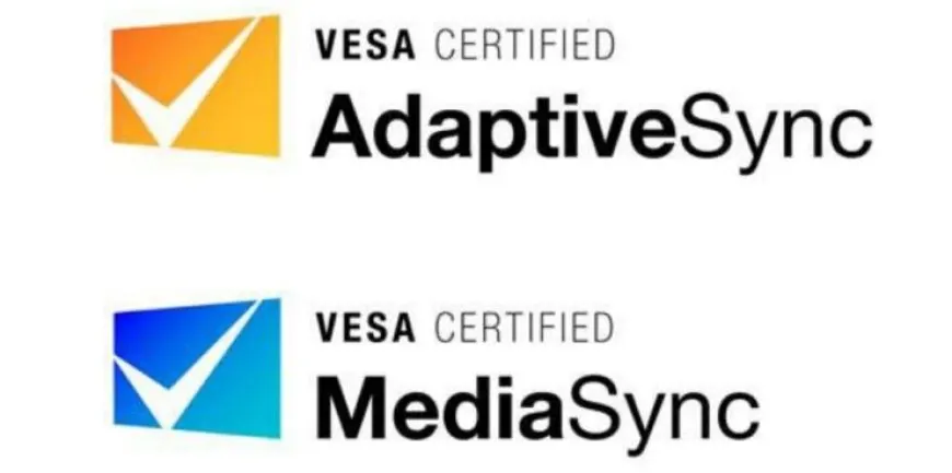 VESA AdaptiveSync logo representing the open performance standard for gaming display variable refresh rates