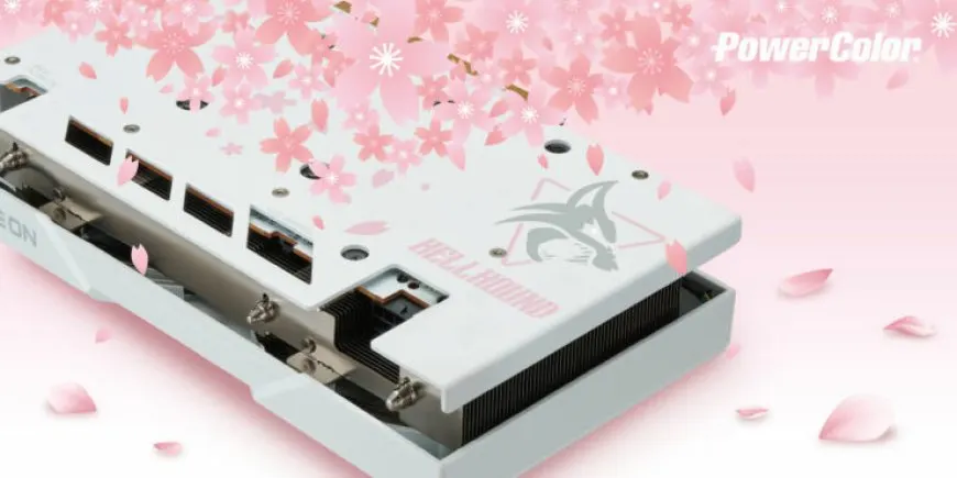 PowerColor AMD Radeon RX 6650 XT Hellhound Sakura Edition graphics card
