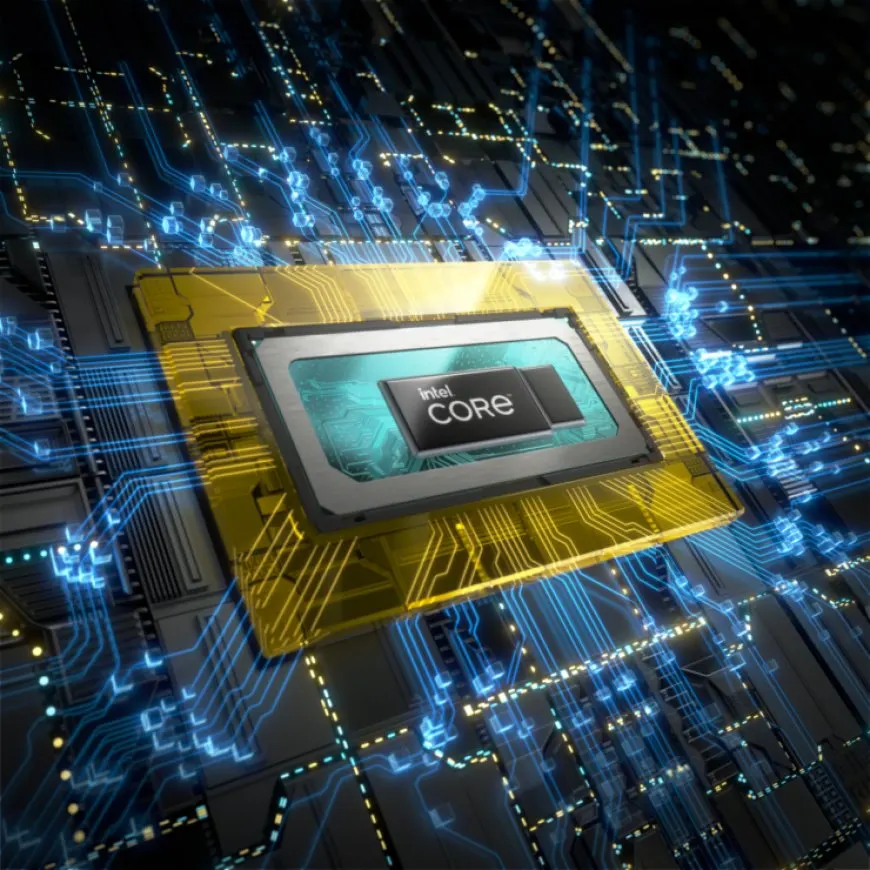 The chart illustrates Intel Q1 2022 earnings data and highlights the newly implemented reporting segments.