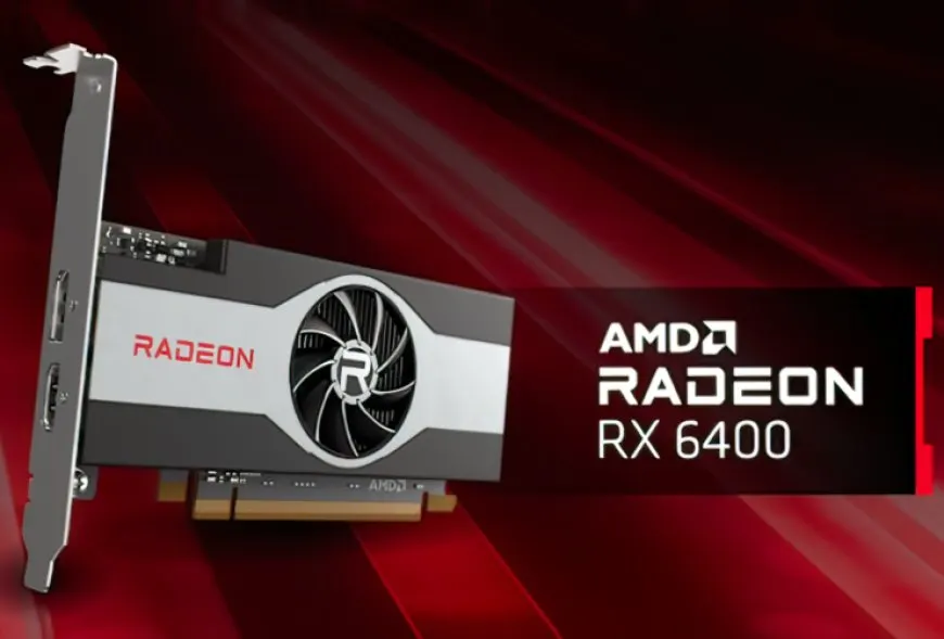 AMD Radeon RX 6400 graphics card with 53W TDP and low-profile design