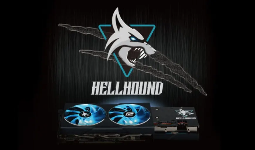 A PowerColor Radeon RX 6650 XT Hellhound graphics card is shown.