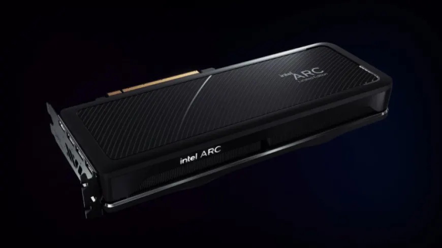 Intel Arc Alchemist A770 desktop graphics card with 512 execution units and a 2.4 GHz clock speed.