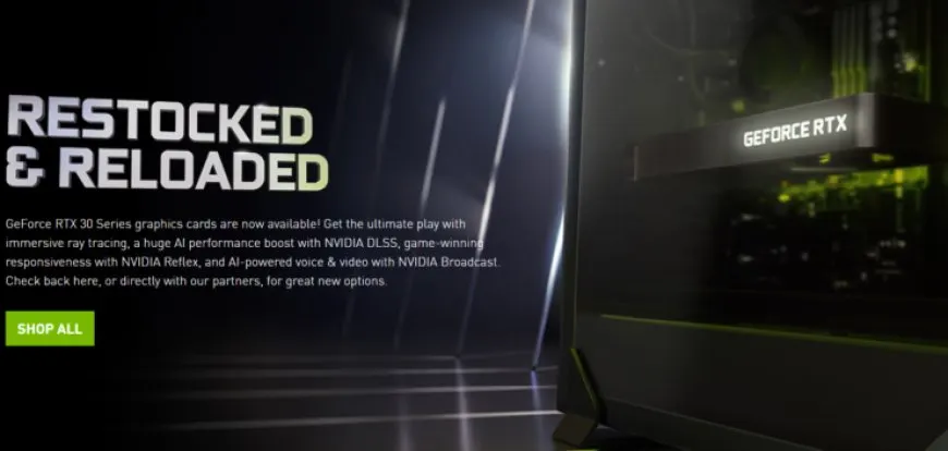 NVIDIA GeForce RTX 30 graphics cards are restocked with improved availability and adjusted pricing.