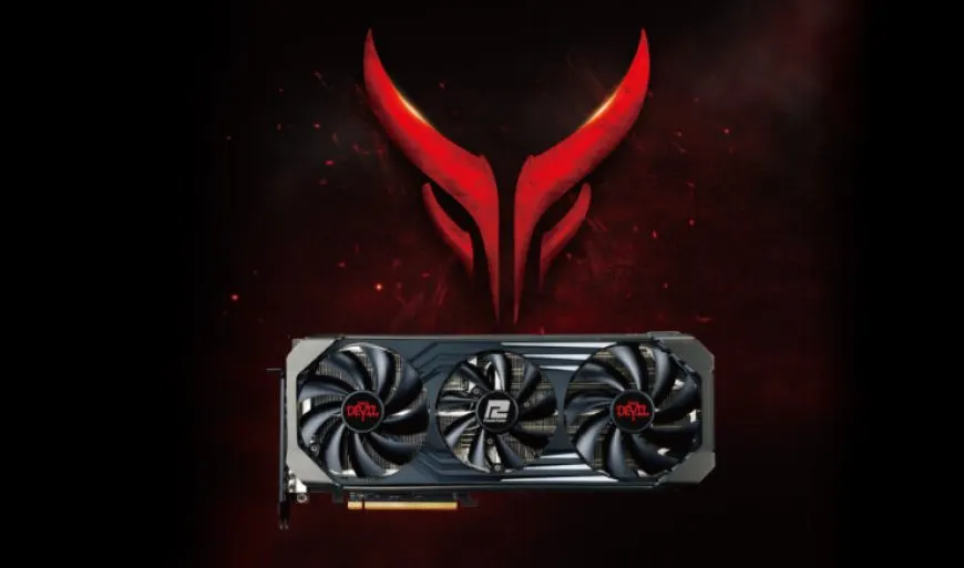 The PowerColor Radeon RX 6750 XT Devil graphics card features 12 GB GDDR6 memory.