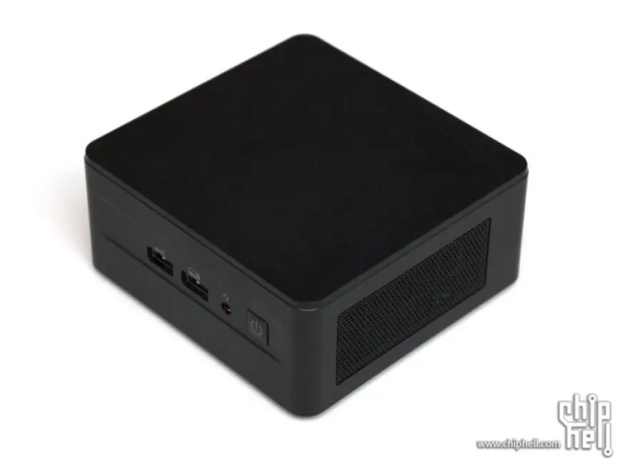 Leaked exterior view of the Intel Alder Lake Wall Street Canyon NUC compact desktop