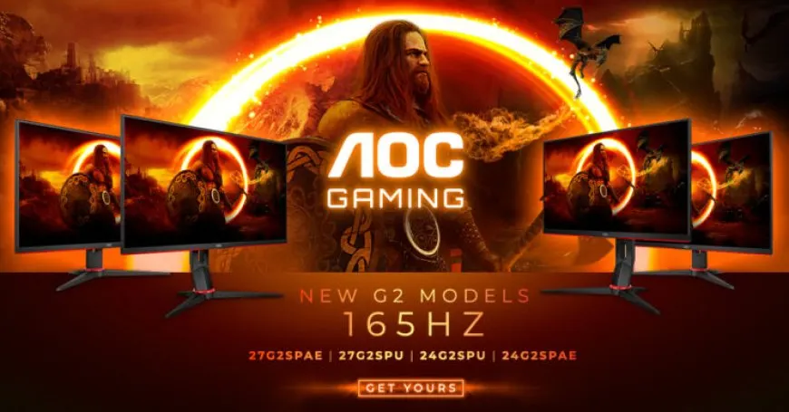 The AOC AGON G2 gaming monitor features a 165 Hz refresh rate display.