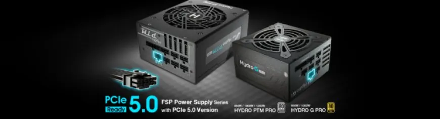 The FSP Hydro G and Hydro PTM Pro power supplies feature the new PCIe Gen 5 16-pin connector.