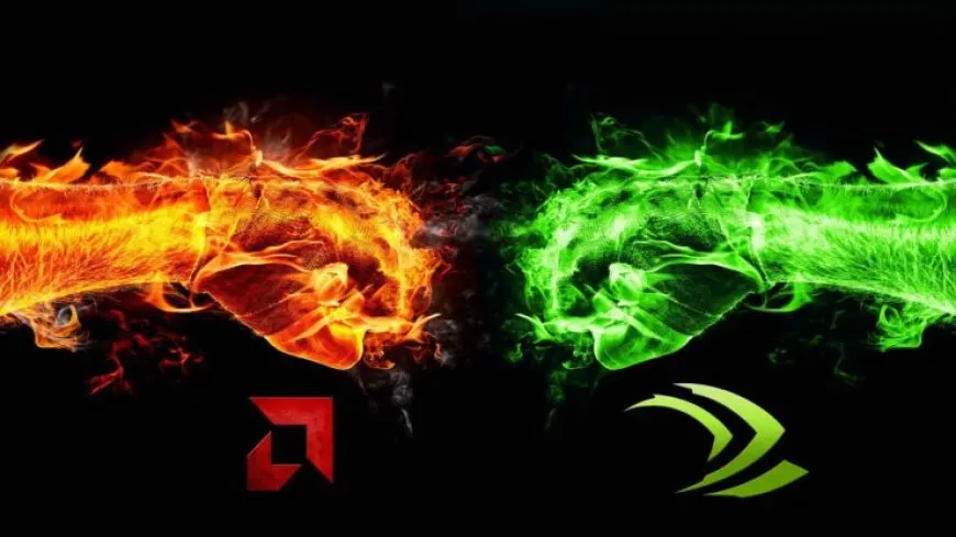 This graphic compares AMD RDNA 3 RX 7000 GPU power efficiency and performance against NVIDIA RTX 4000 GPUs.