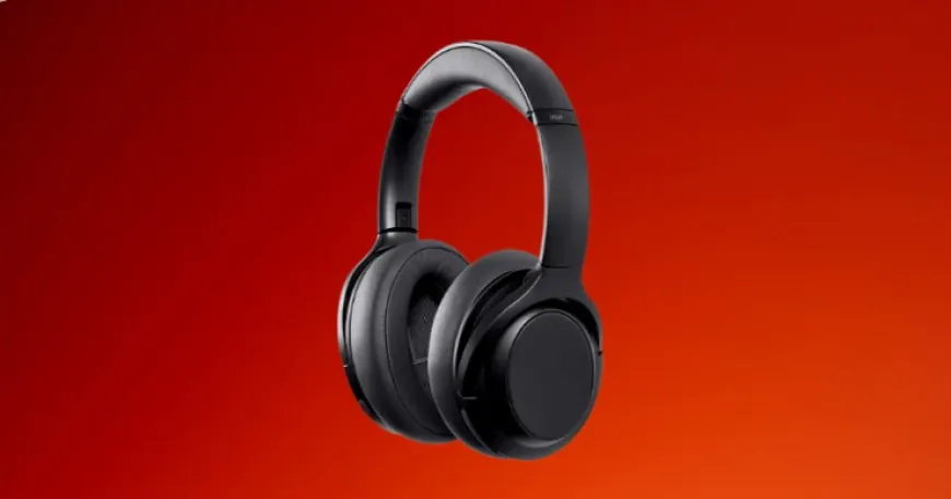 The Monoprice BT600 ANC headphones are displayed against a plain background.