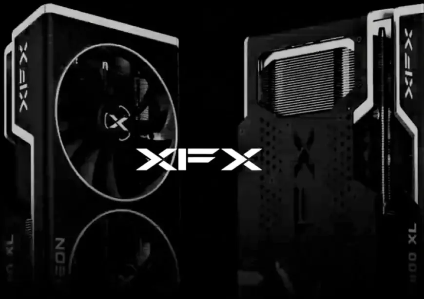 Chinese customs authorities display confiscated XFX graphics cards.