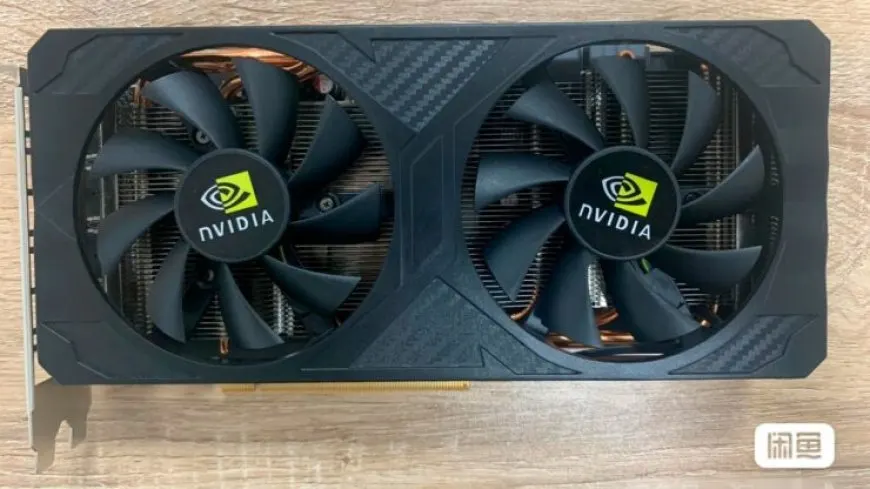Repurposed NVIDIA GeForce RTX 3060 laptop graphics cards with 6GB of memory are displayed.