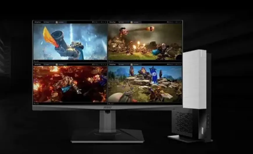 MSI MAG Trident S 5M Mini PC with AMD Ryzen 5000G APUs, FSR support, and 4K 120 Hz output.