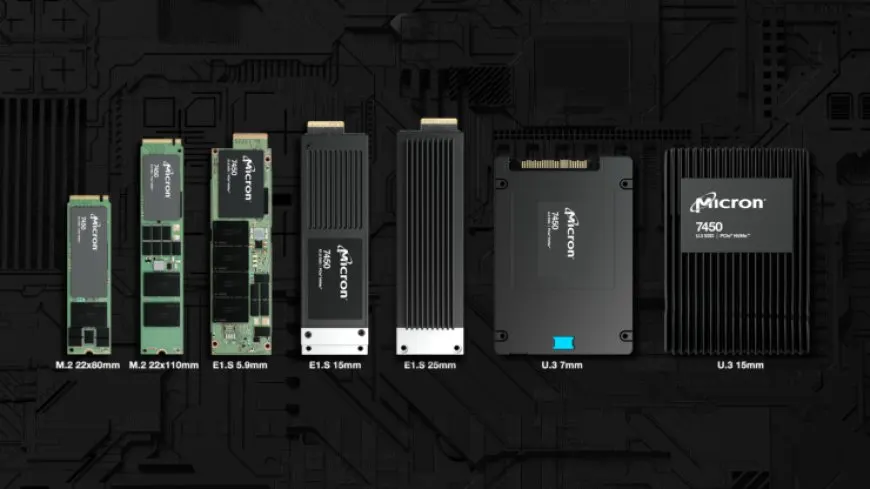 The Micron 176-layer NAND data center SSD is shown.