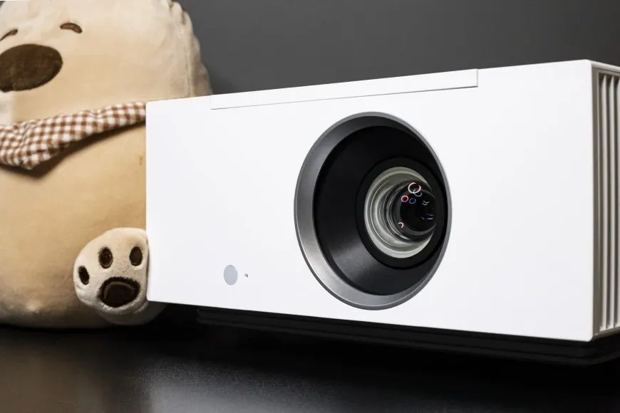 LG HU710PW Real 4K Laser Hybrid Projector front view.