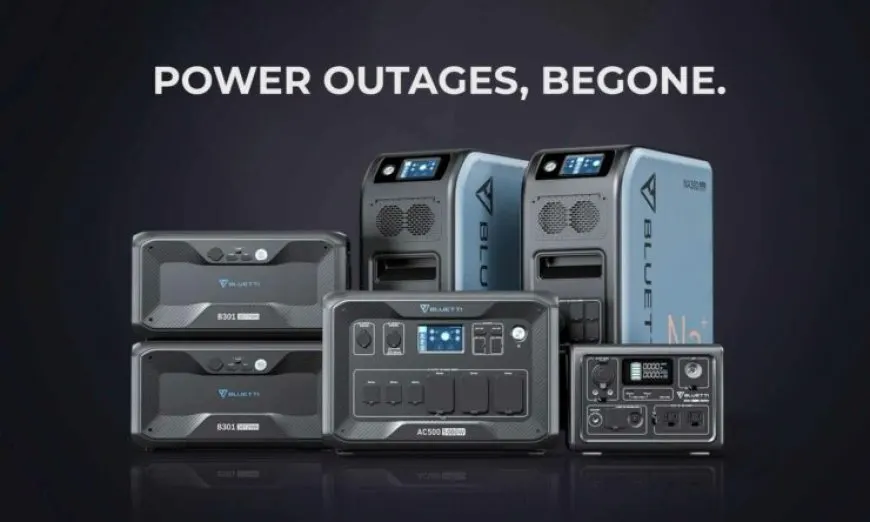 A promotional banner announcing the BLUETTI Spring Sale 2022 for portable power stations.