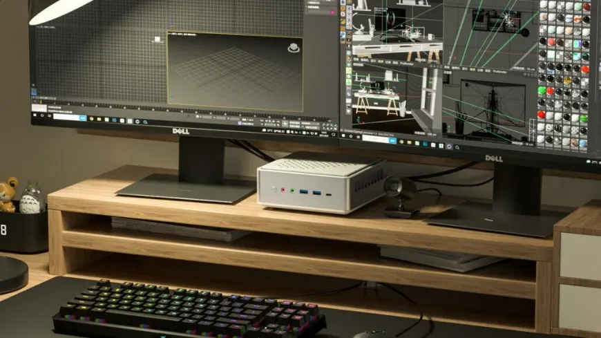 The Minisforum EliteMini TH50 mini PC is equipped with an Intel Core i5-11320H Tiger Lake CPU.