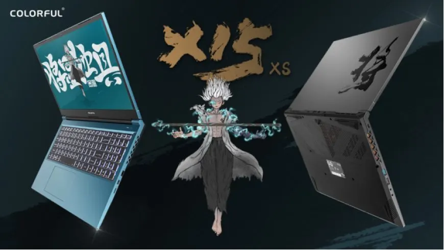 The COLORFUL X15 XS gaming laptop features GeForce RTX 3050 Ti graphics.