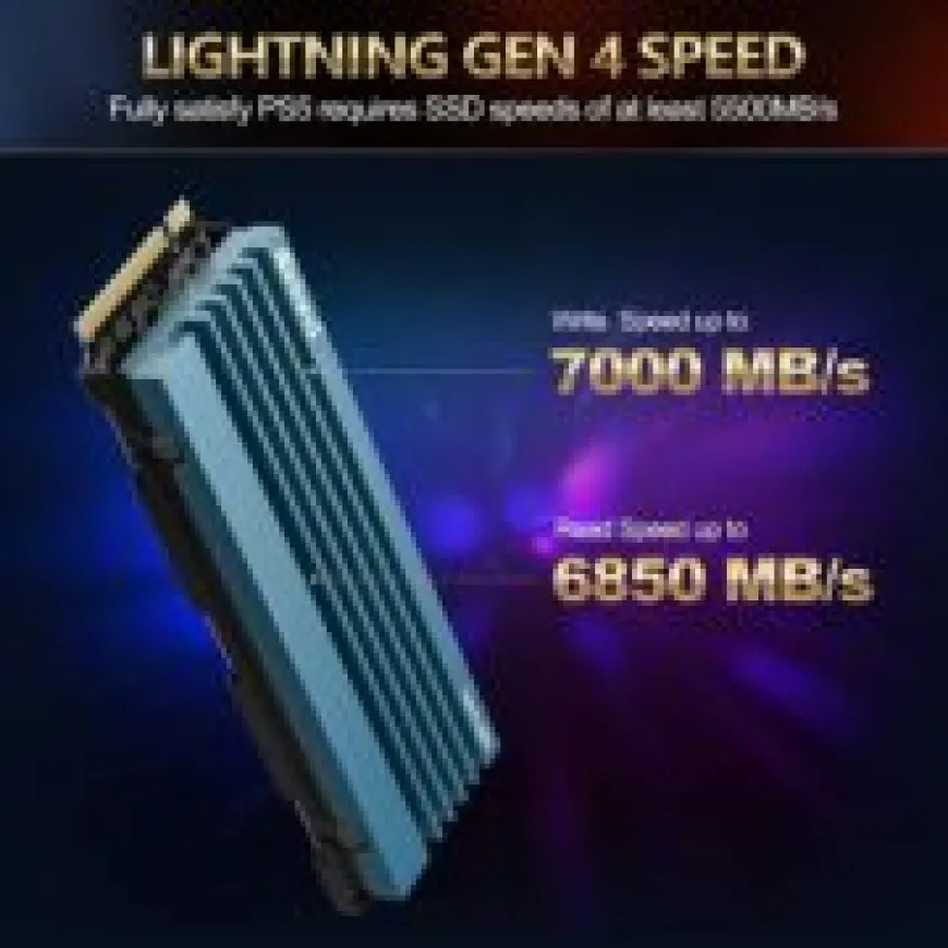 Inland Gaming Performance Plus 2 TB Gen 4 M.2 SSD with attached heatsink