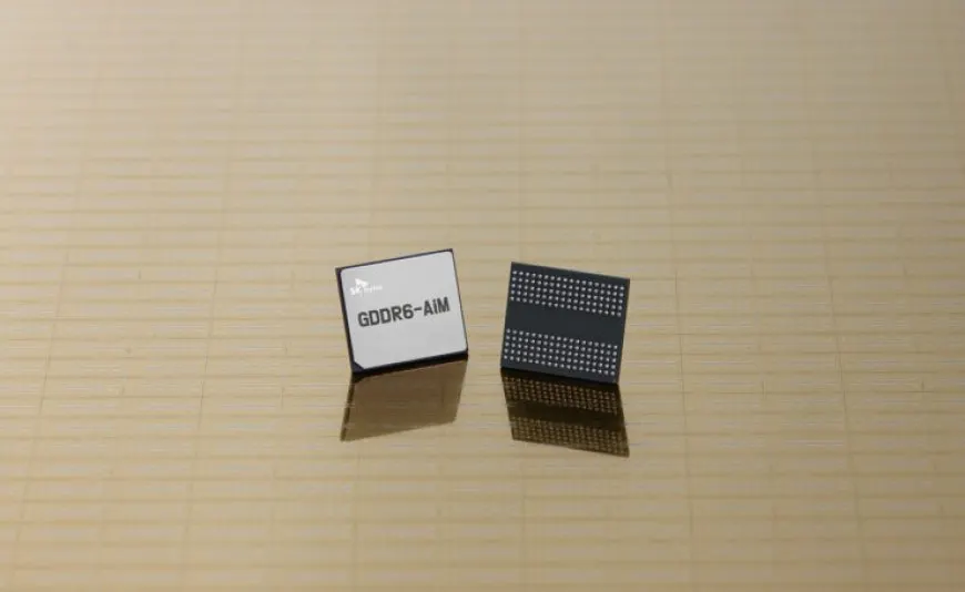 SK hynix developed a GDDR6-AiM processing-in-memory sample for next-generation AI accelerators.